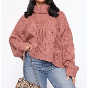 NWT Fashion Nova Cable Knit Sweater